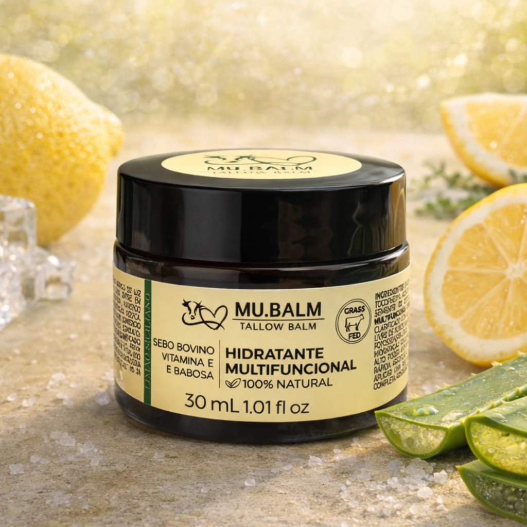 Hidratante Natural Mu.Balm Limão - Tallow Balm